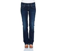 Pepe Jeans Damen Jeans Gen - Regular Fit - Blau - Mid Blue W24-W34 84% Baumwolle, Größe:27W / 32L, Farbvariante:Mid Blue H06