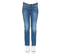 Pepe Jeans Damen Jeans Venus - Regular Fit - Blau - Authentic Rope W24-W34 Baumwolle Stretch, Größe:24W / 32L, Farbvariante:Authentic Rope D24