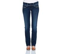 Pepe Jeans Damen Jeans Venus - Regular Fit - Blau - Ultra Dark, Größe:26W / 32L, Farbvariante:Ultra Dark PL204175H06