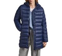 Pepe Jeans Damen Maddie Long Puffer Jacket, Blue (Dulwich), XS