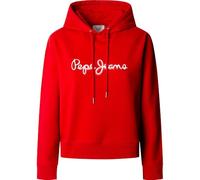 Pepe Jeans Damen Maddy Hoodie Sweatshirt, rot, S