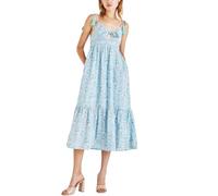 Pepe Jeans Damen Mallory Print Kleid, Blau (Wave Blue), S