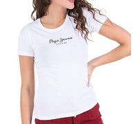 Pepe Jeans New Virginia Ss N T-shirt Weiß S Frau (Herstellerartikelnummer: PL505202-800-S)