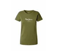 Pepe Jeans Damen New Virginia T-Shirt Slim Fit Kurzarm Weiß