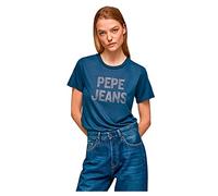 Pepe Jeans Niko Damen T-Shirt blau/rosa - S