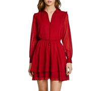 Pepe Jeans Damen Otto Kleid, Rot gebrannt, Large