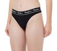 Pepe Jeans Damen Pepe String Unterwäsche im Bikini Stil, Schwarz, S EU