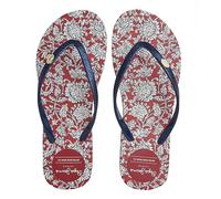 Pepe Jeans Damen RAKE FLORAL Thong Sandals, Red, 39 EU