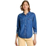 Pepe Jeans Damen Regular Shirt PL304894 Jeanshemd, Blue (Denim-HT8),