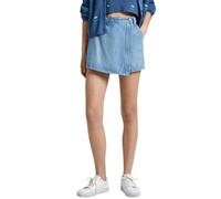 Pepe Jeans Damen Regular Skort Hw Dnm Shorts, Blau (Denim), 33W