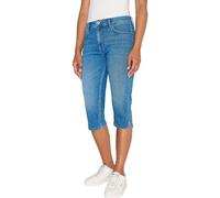 Pepe Jeans Damen Skinny Crop Hw Shorts, Blau (Denim-HU6), 28W