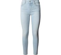 Skinny-fit-Jeans PEPE JEANS "SKINNY JEANS LW", Damen, Gr. 27, Länge 30, bleached, Denim/Jeans, Obermaterial: 83% Baumwolle, 12% Viskose, 4% Elastomultiester, 1% Elasthan, skinny fit lang, Jeans, Low W