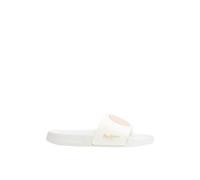 Pepe Jeans Damen Slider Brand W Schuhe, Beige Off Lace Beige, 36 EU
