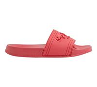 Pepe Jeans Damen Slider Logo WSlide Sandalen, korallenrot, 3 UK