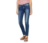 Skinny-fit-Jeans PEPE JEANS "SOHO" Gr. 32, Länge 30, blau (z63 classic stretch) Damen Jeans Röhrenjeans im 5-Pocket-Stil mit 1-Knopf Bund und Stretch-Anteil (814145-32)