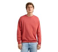Rundhalspullover PEPE JEANS "DANIELS", Herren, Gr. L, cinnabar rot, Strick, Obermaterial: 100% Baumwolle, unifarben, regular fit hüftbedeckend, Rundhals, Rippstrickbündchen, Pullover Rundhalspullover,