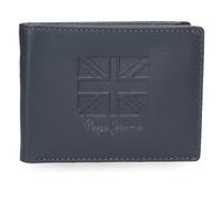 Pepe Jeans Denver Geldbörse, horizontal, Blau, 11 x 8 x 1 cm, Leder von Joumma Bags