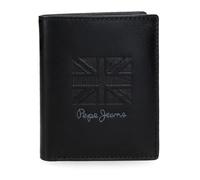 Pepe Jeans Denver Vertikale Geldbörse, Blau, 8,5 x 10,5 x 1 cm, Leder von Joumma Bags