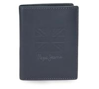 Pepe Jeans Denver Vertikale Geldbörse, Blau, 8,5 x 10,5 x 1 cm, Leder von Joumma Bags