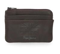 Pepe Jeans Denver Geldbörse mit Kartenfach, blau, 11 x 7 x 1,5 cm, Leder von Joumma Bags