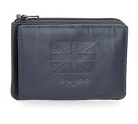 Pepe Jeans Denver Geldbörse mit Kartenfach, blau, 11 x 7 x 1,5 cm, Leder von Joumma Bags