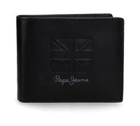 Pepe Jeans Denver Geldbörse, horizontal, mit herausnehmbarer Geldbörse, Blau, 11 x 8,5 x 1 cm, Leder von Joumma Bags