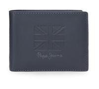 Pepe Jeans Denver Horizontale Geldbörse mit Abnehmbarer Brieftasche, Blau, 11 x 8,5 x 1 cm, Leder von Joumma Bags