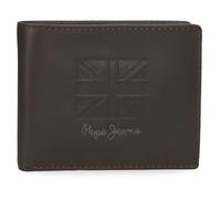 Pepe Jeans Denver Horizontale Geldbörse mit Abnehmbarer Brieftasche, Blau, 11 x 8,5 x 1 cm, Leder von Joumma Bags