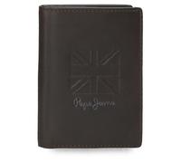 Pepe Jeans Denver Visitenkartenetui, vertikal, Blau, 9 x 11 x 1 cm, Leder von Joumma Bags