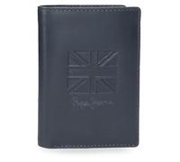 Pepe Jeans Denver Vertikale Geldbörse mit Geldbörse, Blau, 8,5 x 11,5 x 1 cm, Leder von Joumma Bags