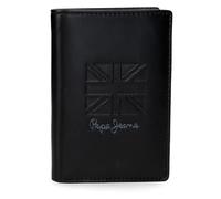Pepe Jeans Denver Vertikale Geldbörse mit Geldbörse, Blau, 8,5 x 11,5 x 1 cm, Leder von Joumma Bags