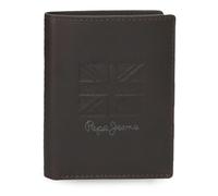 Pepe Jeans Denver Vertikale Geldbörse, Blau, 8,5 x 10,5 x 1 cm, Leder von Joumma Bags