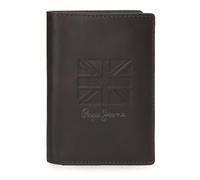 Pepe Jeans Denver Vertikale Geldbörse mit Geldbörse, Blau, 8,5 x 11,5 x 1 cm, Leder von Joumma Bags