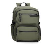 Pepe Jeans Dorking Rucksack für Laptop, anpassbar, 39,6 cm (15,6 Zoll), Grün, 28 x 40 x 16 cm, Polyester mit Kunstlederdetails, 17,92 l, von Joumma Bags
