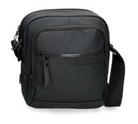 Pepe Jeans Dorking Gepäcktasche für Herren, Schwarz, Eine Größe passt allen, Umhängetasche mit zwei Fächern