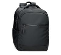 Pepe Jeans Dorking Laptop-Kabinenrucksack 15.6 inch Schwarz 31x44x15 cm Polyester mit Kunstlederdetails 20.46L von Joumma Bags