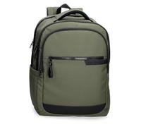 Pepe Jeans Dorking Rucksack für Notebook, 39,6 cm (15,6 Zoll), Grün, 31 x 44 x 15 cm, Polyester mit Kunstlederdetails, 20,46 l, von Joumma Bags