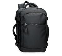 Pepe Jeans Dorking Rucksack für Notebook, 39,6 cm (15,6 Zoll), Schwarz, 25 x 40 x 20 cm, Polyester mit Kunstlederdetails, 20 l, von Joumma Bags