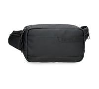 Pepe Jeans Dorking Schwarze Gürteltasche 21x12,5x5 cm Polyester mit Kunstlederdetails von Joumma Bags