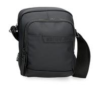 Pepe Jeans Dorking Umhängetasche mittelgroß, Schwarz, 17 x 22 x 8 cm, Polyester, mit Details aus Kunstleder von Joumma Bags