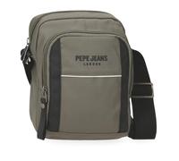 Pepe Jeans Dortmund Schultertasche, Medium, Grün, 17 x 22 x 7,5 cm, Polyester von Joumma Bags, grün, Mittelgroße Umhängetasche