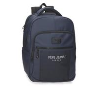 Pepe Jeans Durham Laptop Backpack 15.6 „Zoll Blau 30x42x14. 5 cm Kunstleder und Polyester von Joumma Bags