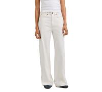 Straight-Jeans PEPE JEANS "Jeans mit geradem Bein EDEN HW STRAIGHT ECRU", Damen, Gr. 34, Länge 30, weiß (13oz rigid bull denim), 100% Baumwolle, Jeans Straight-Jeans (74090540-34) 13oz rigid bull deni