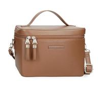 Pepe Jeans Elia Brieftaschen, Geldbörsen, Geldbörsen, lässig, aus Kunstleder, breite und verstellbare Träger, die anpassen, Fronttasche von Joumma Bags, braun, Talla única, Kulturbeutel mit