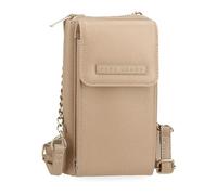 Pepe Jeans Elia Umhängetasche, Beige, 11 x 20 x 4 cm, Kunstleder, von Joumma Bags, Beige, Talla única, Umhängetasche