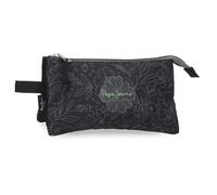 Pepe Jeans Eloise Dreifaches Federmäppchen Blau 22x12x5 cm Polyester by Joumma Bags