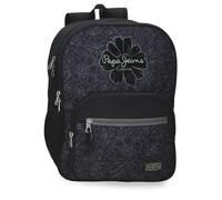 Pepe Jeans Eloise School Rucksack mit Trolley Laptop 15,6 Zoll Schwarz 30x40x12 cm Polyester 14,4L by Joumma Bags