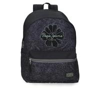 Pepe Jeans Eloise Trolley-Adaptierbarer Rucksack Laptop 15,6 Zoll Schwarz 31x44x17,5 cm Polyester 23,87L by Joumma Bags