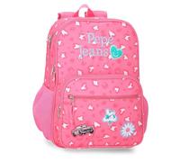 Pepe Jeans Evelyn Trolley-Adaptierbarer Rucksack Laptop 15,6 Zoll Rosa 30x40x12 cm Polyester 14,4L by Joumma Bags