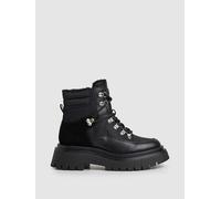 Pepe Jeans FOOTWEAR Leder-Boots "Queen Ice" in Schwarz - Größe 37 | Damen Stiefel